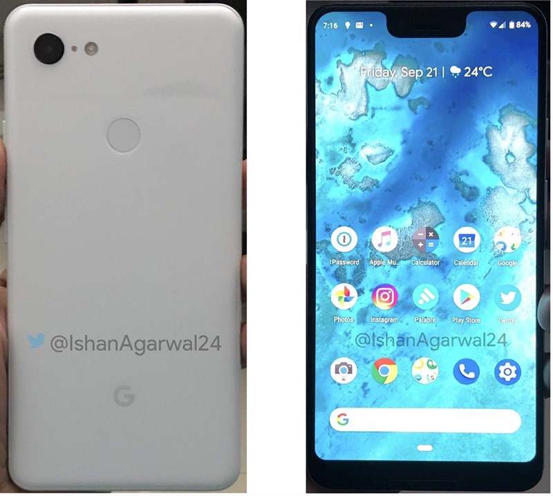 Google Pixel 3 XL lộ ảnh thực tế trên tay người dùng