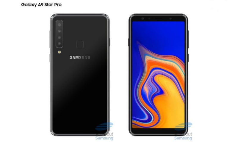 Samsung Galaxy A9 Star Pro lộ ảnh render với 4 camera mặt sau, zoom quang 3x