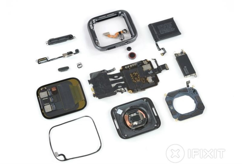 Apple Watch Series 4 lên bàn mổ: Pin lớn hơn, sắp xếp tinh tế hơn