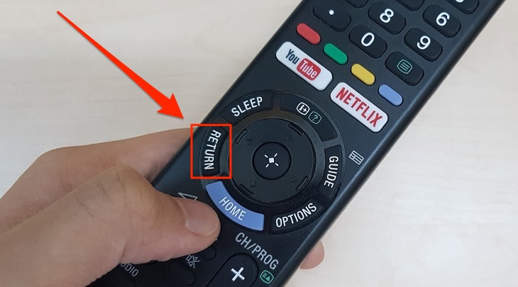 Cách bật chế độ tiết kiệm điện trên Android tivi Sony 2018 > Remote trên tivi Sony 2018