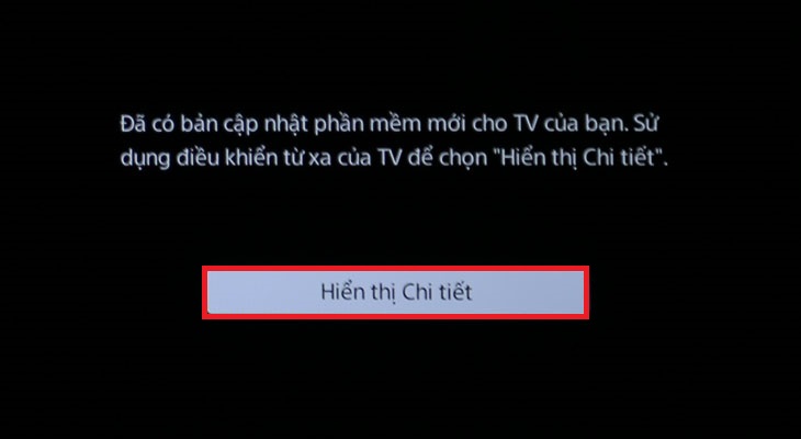 Cách cập nhật phần mềm tự động trên smart tivi sony mới nhất