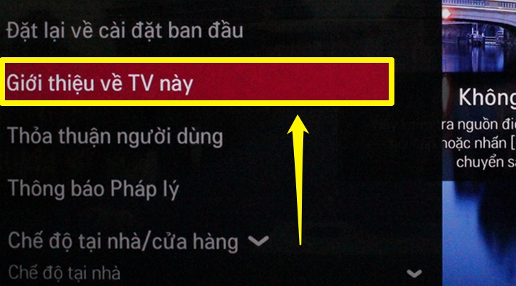 Chọn giới thiệu về TV này