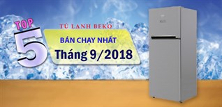 Top tủ lạnh Beko bán chạy nhất tháng 9/2018 tại Kinh Nghiệm Hay