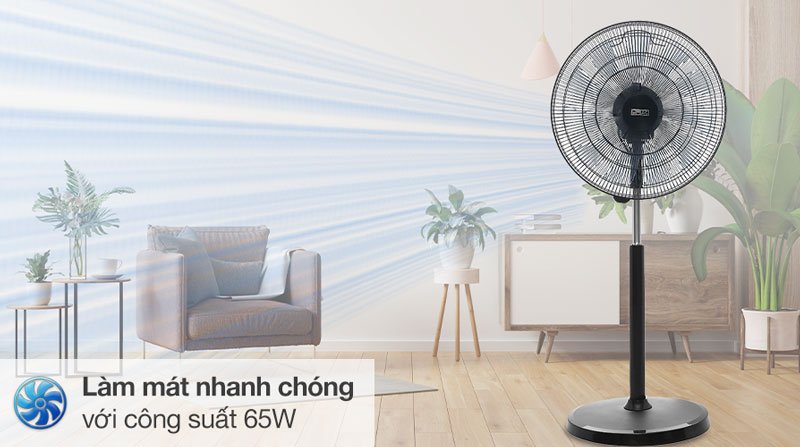 Use an appropriate power source for the fan capacity