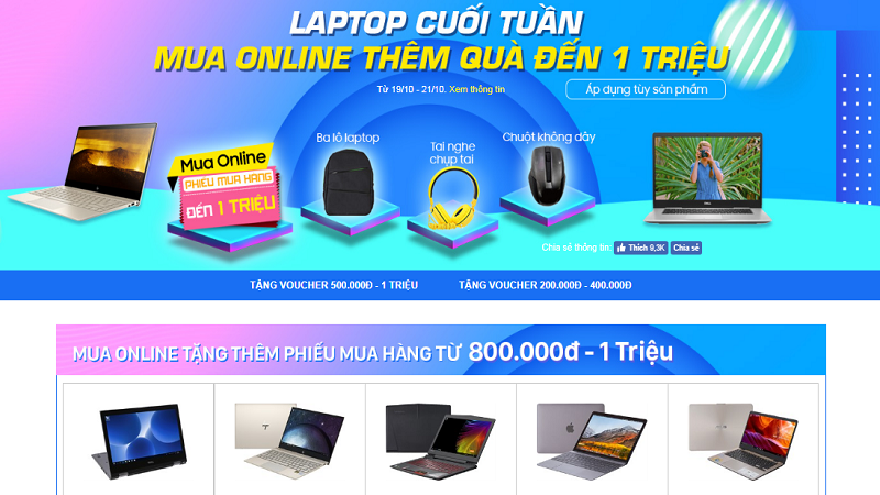 Ưu đãi laptop cuối tuần Ưu đãi laptop cuối tuần