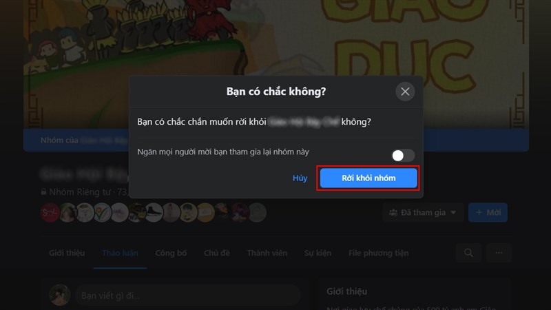 Cách rời khỏi nhóm riêng tư trên Facebook-8