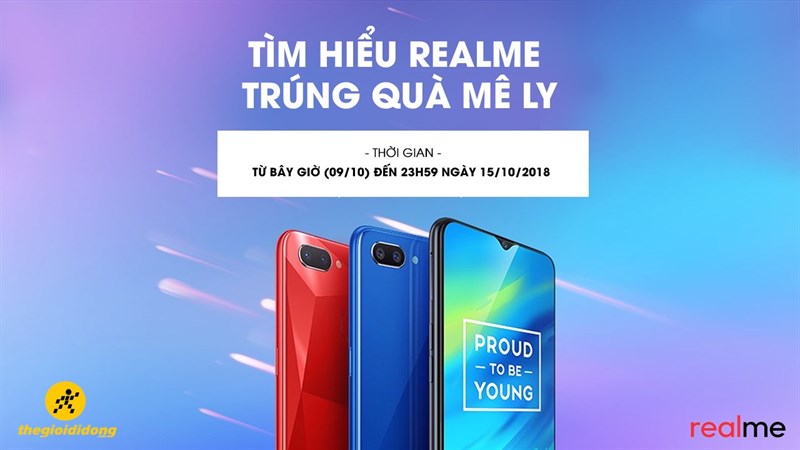 Minigame Realme trúng quà mê ly
