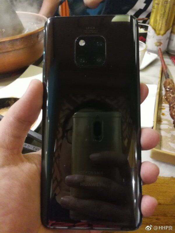 Huawei Mate 20 Pro xuất hiện ngoài đời, lộ toàn diện mặt trước và sau