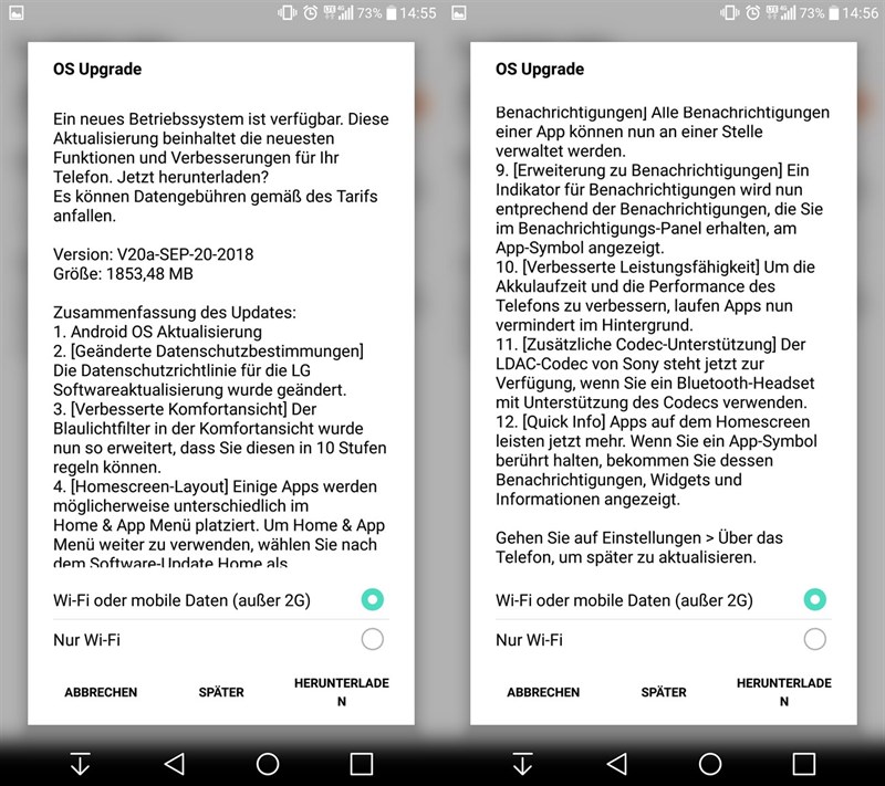Người dùng LG V20 ở Đức đã nhận được bản cập nhật Android 8.0 Oreo