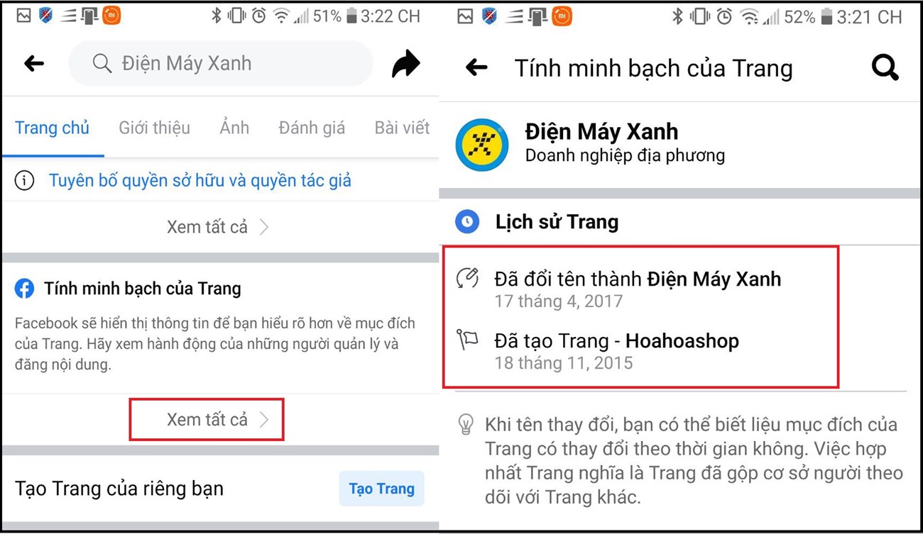 đặc điểm nhận biết fanpage giả mạo