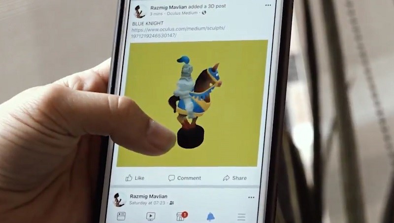 Facebook sẽ cho phép bạn đăng ảnh 3D trong News Feed