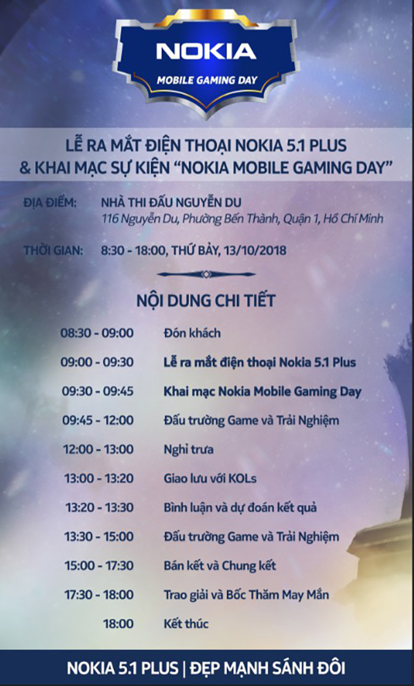 Ngày mai, Nokia 5.1 Plus sẽ ra mắt tại Nokia Mobile Gaming Day - ảnh 2 Ngày mai, Nokia 5.1 Plus sẽ ra mắt tại Nokia Mobile Gaming Day - ảnh 2