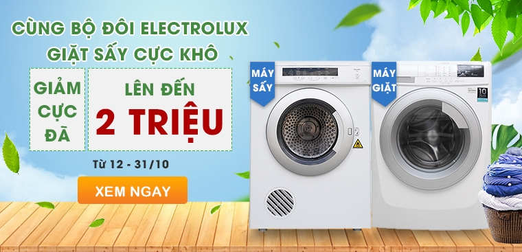 Máy giặt Electrolux Inverter 10kg (EWF1024BDWA) Lồng Ngang