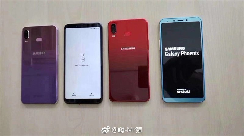Samsung Galaxy A6s lộ ảnh thực tế với nhiều màu gradient cuốn hút