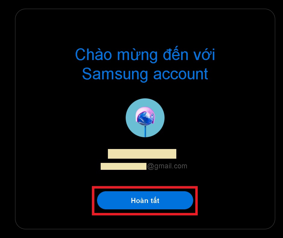 3 cách tạo tài khoản Samsung Account trên Smart tivi Samsung chi tiết > Sau khi xác thực thành công, bạn có thể bắt đầu sử dụng Samsung Account.