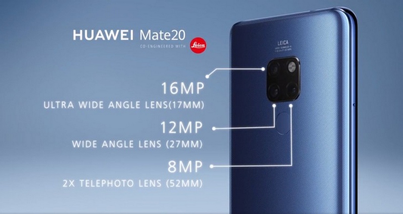 Mate 20 và Mate 20 Pro ra mắt: 3 camera zoom 5x, sạc siêu nhanh, vân tay dưới màn hình
