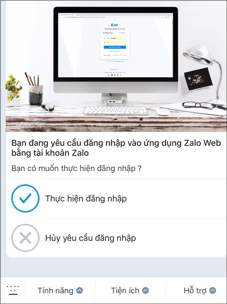 Hướng dẫn đăng nhập chỉ bằng Zalo Web
