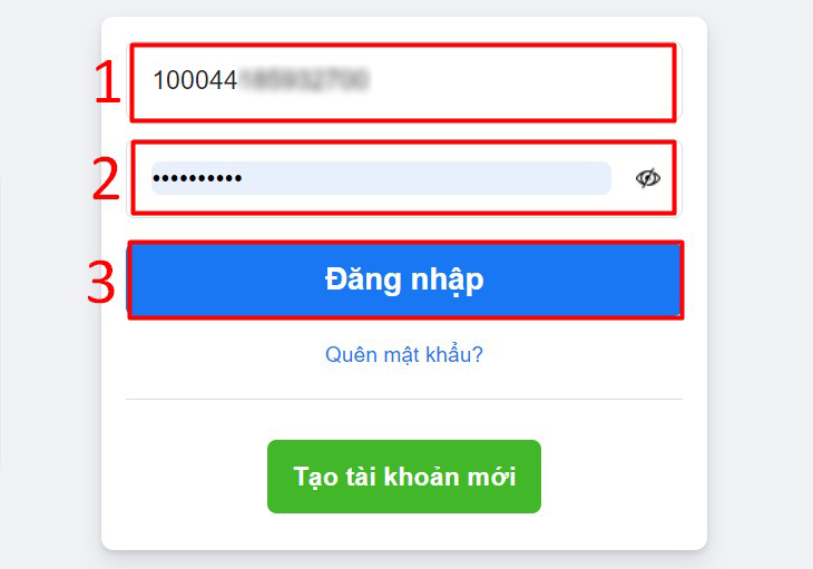 Cách lấy mật khẩu facebook bằng email