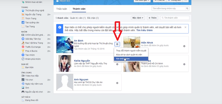 Cách xóa nhóm trên Facebook