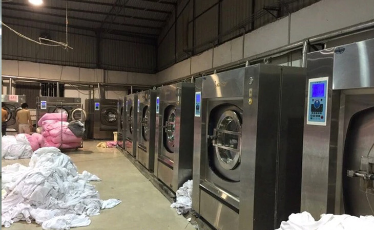 Máy giặt công nghiệp tiêu thụ điện năng nhiều hơn so với máy giặt thông thường