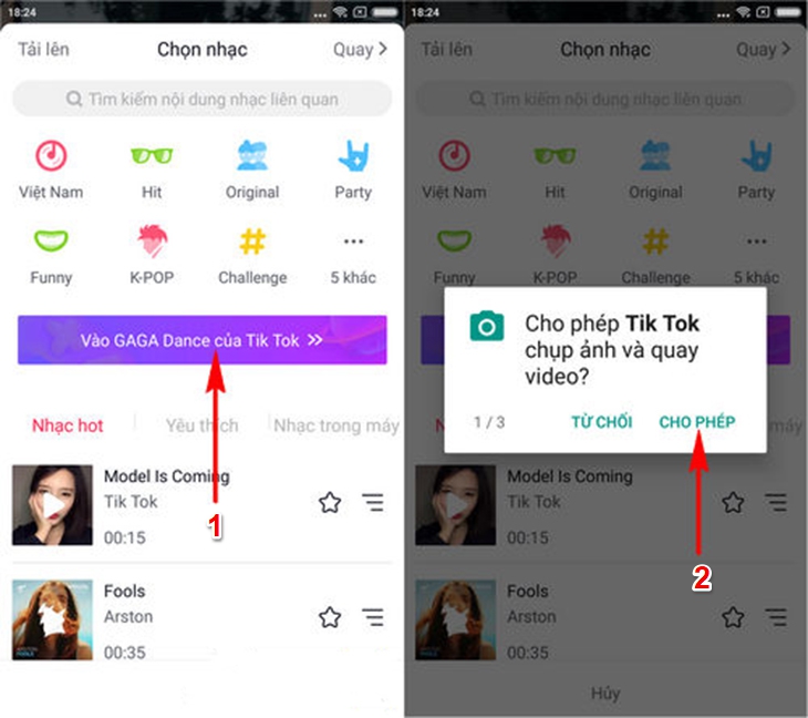 Vào GAGA Dance của Tik tok