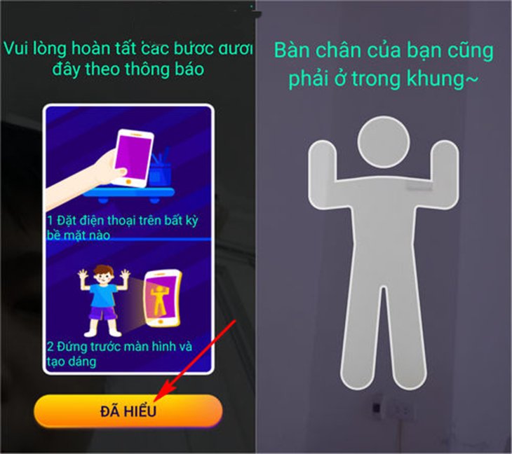 Hệ thống sẽ hiện thị giới thiệu các nhảy GAGA