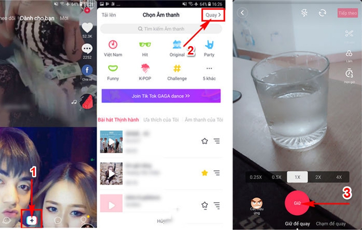 Quay tik tok ngược