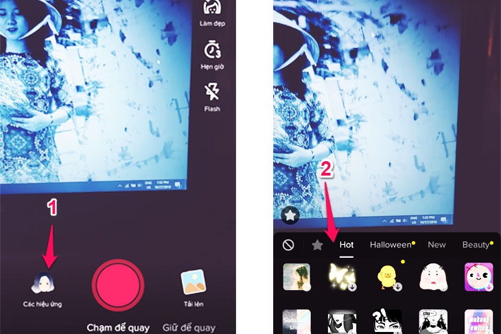 Biểu tượng cô gái ở góc trái màn hình