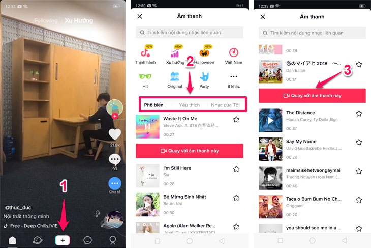 Tạo và chọn nhạc cho video
