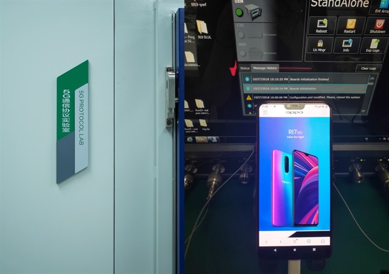 OPPO thử nghiệm thành công 5G trên phiên bản OPPO R15 tùy chỉnh