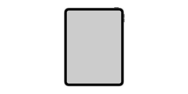 Thiết kế của iPad Pro 2018 xuất hiện trên icon của iOS 12