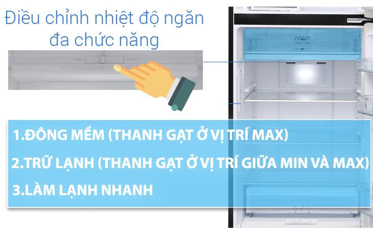 Điều chỉnh nhiệt độ ngăn đa chức năng Aqua Triple Fresh