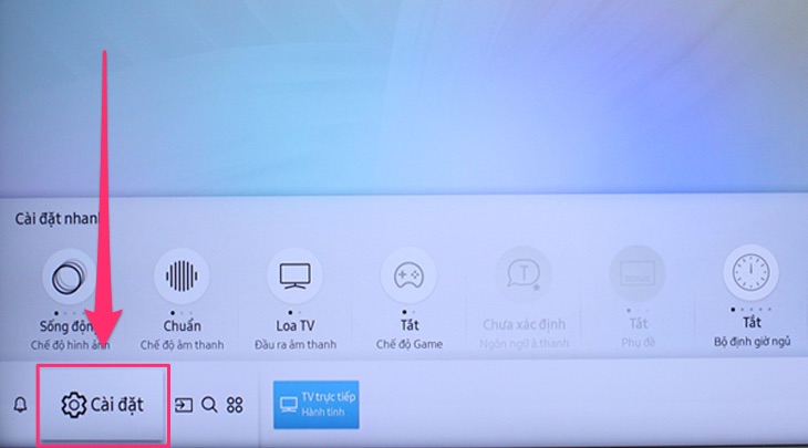 Cài đặt trên Smart tivi Samsung