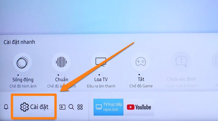 Chọn Cài đặt Chọn Cài đặt
