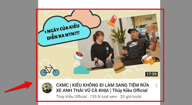 Chọn một video Youtube bạn muốn chia sẻ