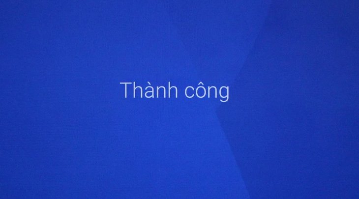 Tivi thông báo đăng nhập thành công