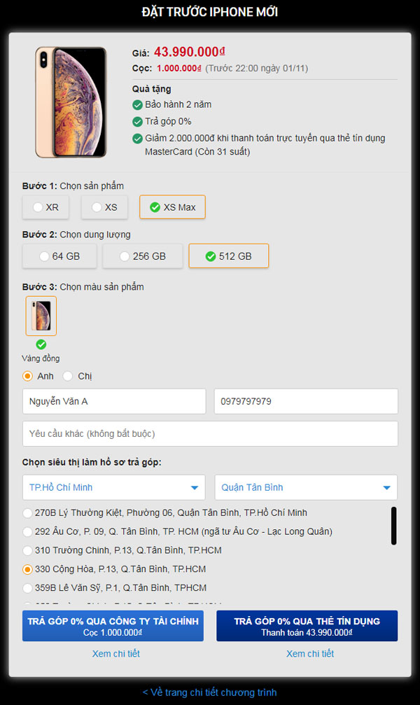 iPhone trả góp 0% giảm 2 triệu iPhone trả góp 0% giảm 2 triệu