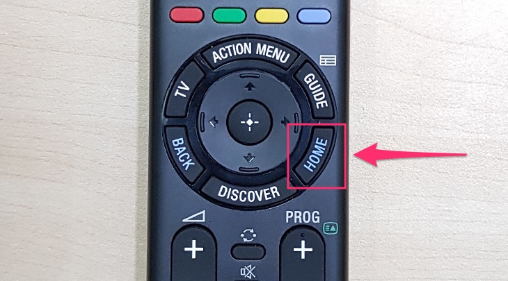 Remote trên tivi Sony
