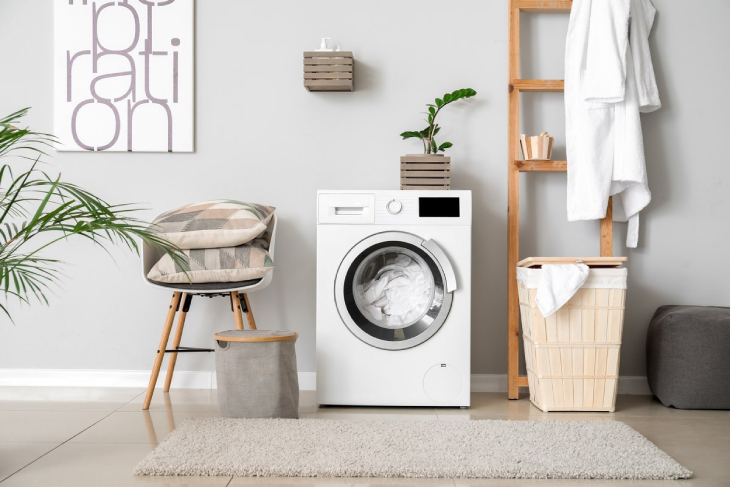 Hướng dẫn chọn mua và lắp đặt máy bơm áp cho máy giặt > Vị trí máy giặt thấp hơn so với bồn nước