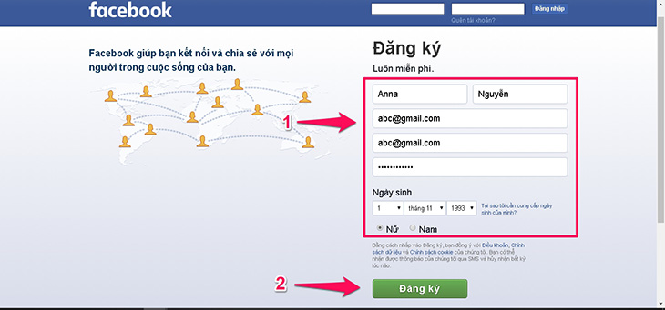 Nhập vấn đề cá thể và lựa chọn đăng ký