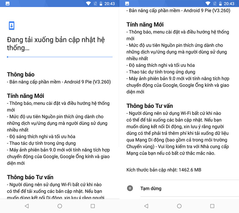 Hướng dẫn cập nhật Android Pie 9.0 cho Nokia 7 Plus, Nokia 6.1 và Nokia 6.1 Plus - ảnh 3 Hướng dẫn cập nhật Android Pie 9.0 cho Nokia 7 Plus, Nokia 6.1 và Nokia 6.1 Plus - ảnh 3