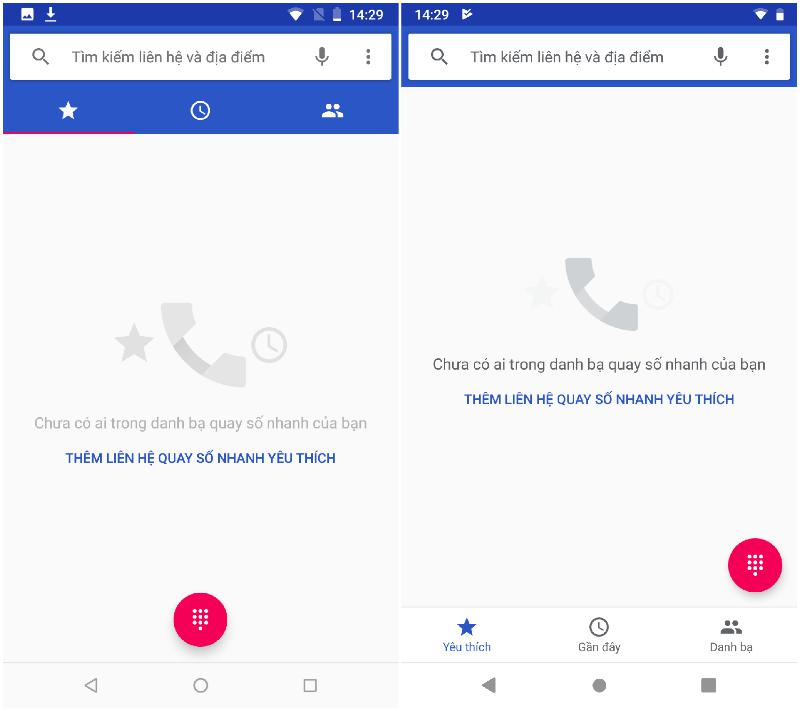 So sánh nhanh giao diện của Android 8 với Android 9