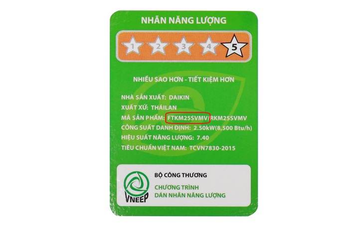 Xác định tên (dòng) máy lạnh