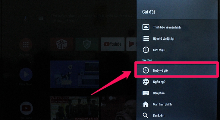 Cách cài đặt thời gian, múi giờ trên tivi TCL sử dụng Android tivi - ngày và giờ Cách cài đặt thời gian, múi giờ trên tivi TCL sử dụng Android tivi - ngày và giờ