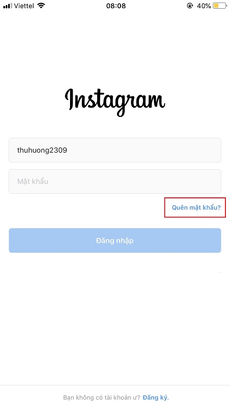 Không thể đăng nhập vào instagram. Nguyên nhân và cách khắc phục