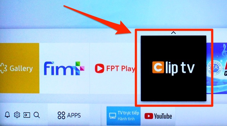 Cách sử dụng ứng dụng ClipTV trên Smart tivi Samsung 2018 > Ứng dụng ClipTV trên tivi Samsung