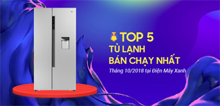 Top 5 tủ lạnh bán chạy nhất tháng 10/2018 tại Kinh Nghiệm Hay