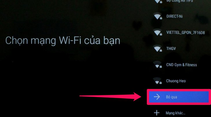 Thiết lập wifi