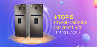 Top 5 tủ lạnh Samsung bán chạy nhất tháng 10/2018 tại Kinh Nghiệm Hay