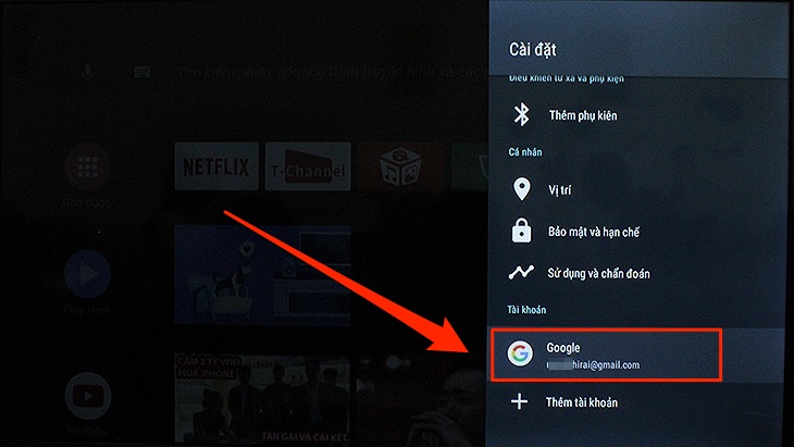 Cách đăng nhập tài khoản google trên Android tivi TCL 2018 - đăng nhập thành công